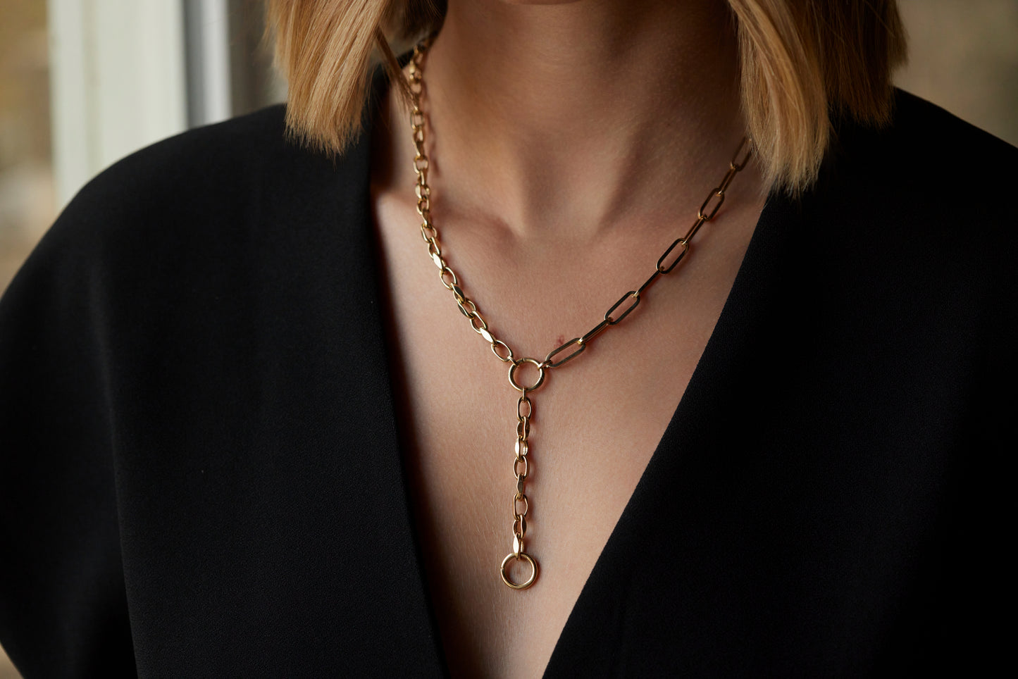 Lariet Charm Necklace