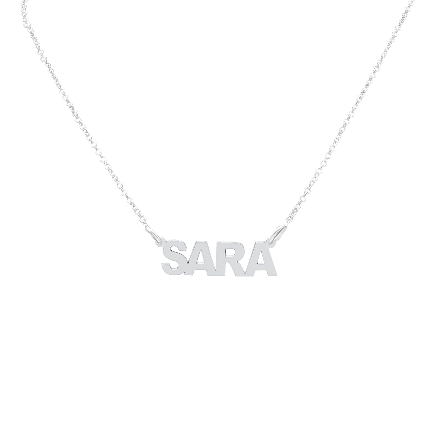 Say My Name Necklace - 14K Gold Nameplate Necklace